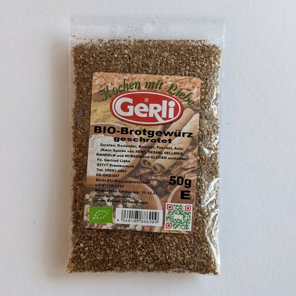 Bio Brotgewürz geschrotet