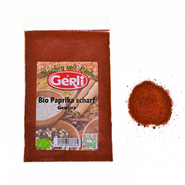 Bio Paprika scharf gemahlen Gerli Gewürze 40 g
