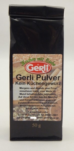 Gerli Pulver 1A Qualität Gerli Gewürze 50 g