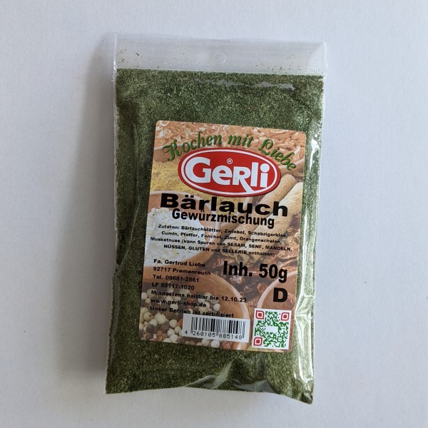 Bärlauch Gewürzmischung Gerli Gewürze 50 g