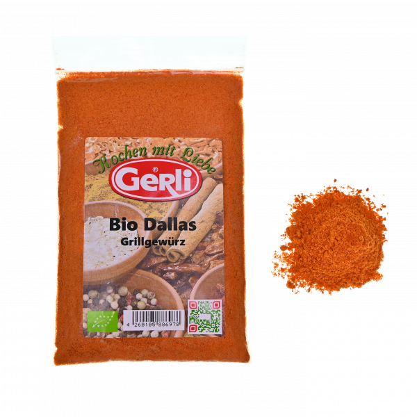 Bio Grillgewürz Dallas Gerli Gewürze 70 g