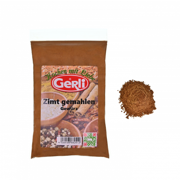 Zimt gemahlen 1A Qualität Gerli Gewürze 60 g