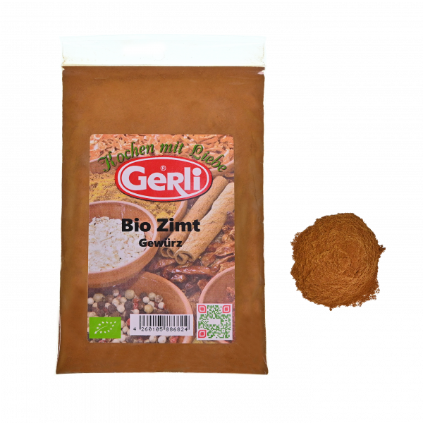 Bio Zimt gemahlen 1A Qualität Gerli Gewürze 40 g
