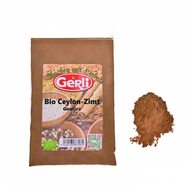 Bio Zimt gemahlen 1A Qualität Gerli Gewürze 40 g