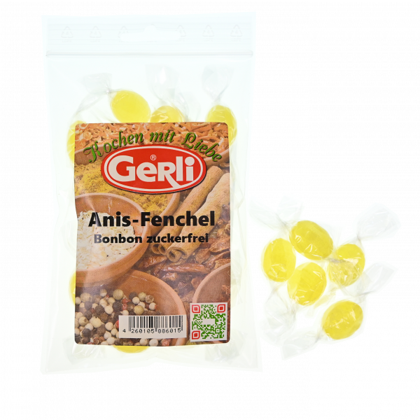 Anis-Fenchel zuckerfrei Gerli Bonbon 80 g