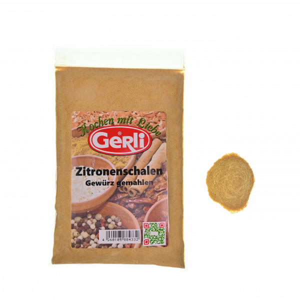 Zitronenschalen gemahlen Gerli Gewürze 80 g