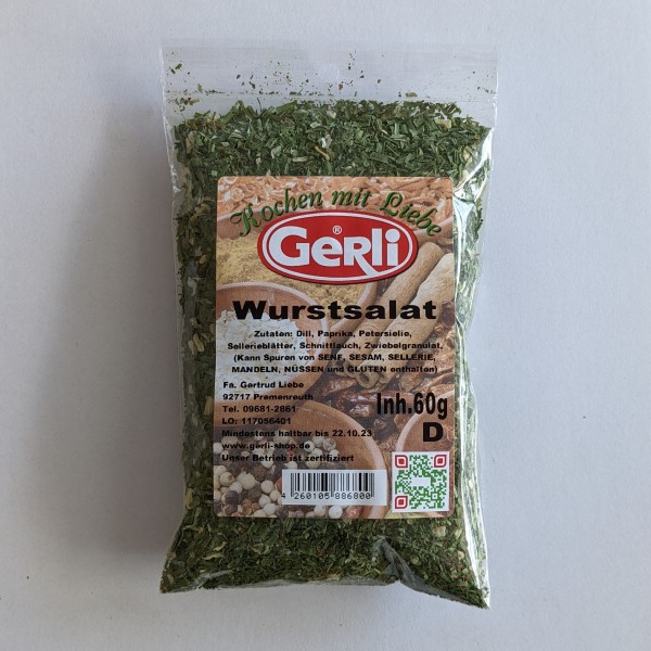 Wurstsalat Gerli Gewürze 60 g