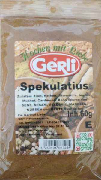 Spekulatius Gerli Gewürze 60g