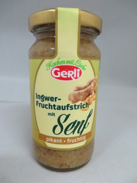 Ingwer-Fruchtaufstrich mit Senf Gerli