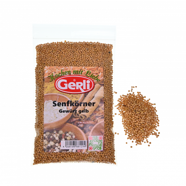 Senfkörner gelb Gerli Gewürze 110 g