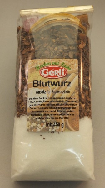 Ansatz f. Blutwurzlikör Gerli 450 g