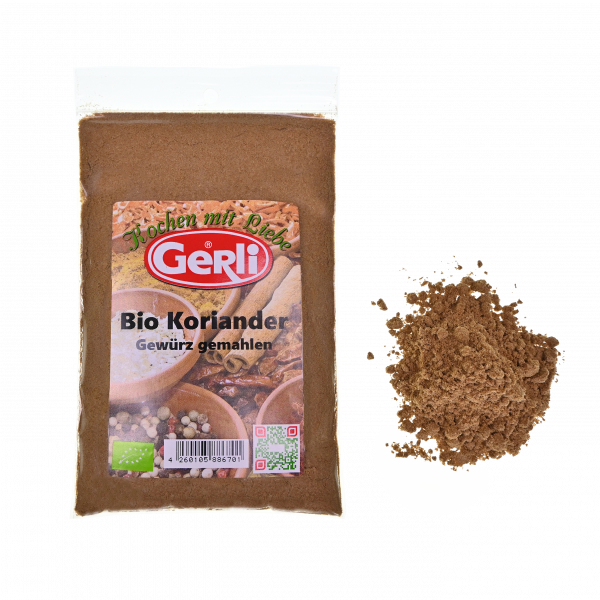 Bio Koriander gemahlen Gerli Gewürze 60 g