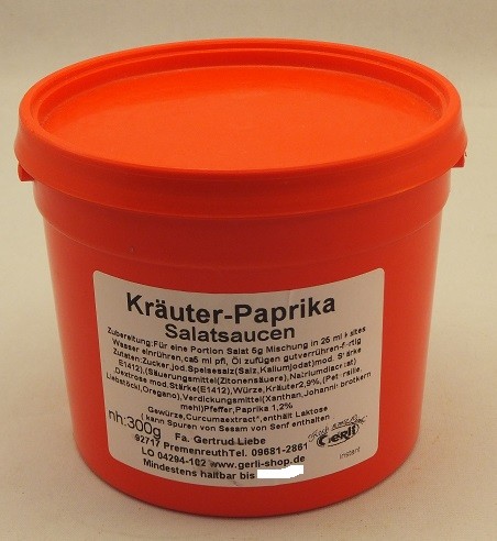 Kräuter-Paprika Salatsoße Gerli Gewürze 300 g